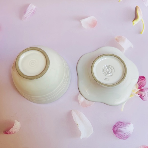 Le Creuset Tea Cup With Flower Saucer(reserve for seashelly) - Picture 7 of 11